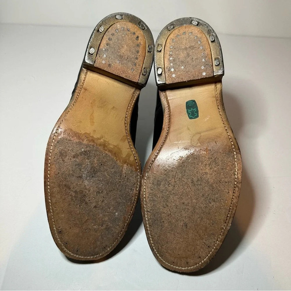 Sanders Mens Black Leather Dress Boots Metal Heel Made In England Size 7… - Picture 7 of 10